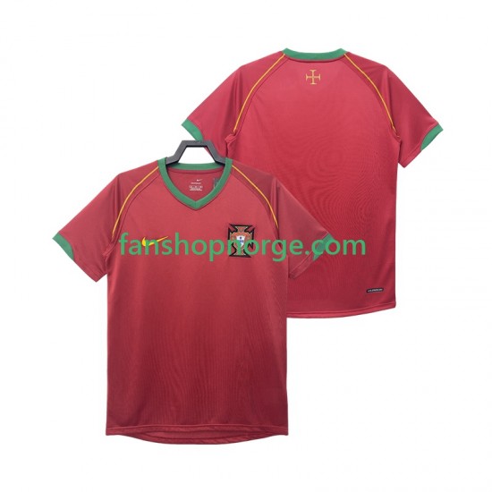 Billige Fotballdrakter Portugal Retro Herre Hjemmedrakt 2006 Kortermet