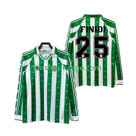 Billige Fotballdrakter Real Betis FINIDI 25 1996 1997 Retro Herre Hjemmedrakt Langermet