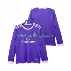 Billige Fotballdrakter Real Madrid 2016 2017 Retro Herre Bortedrakt Langermet