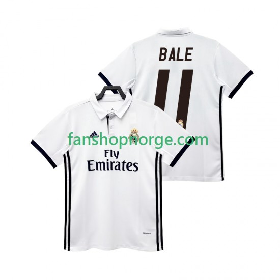 Billige Fotballdrakter Real Madrid BALE 11 2017 2018 Retro Herre Hjemmedrakt Kortermet