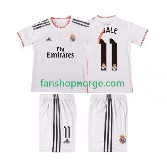 Billige Fotballdrakter Real Madrid BALE 11 2013 2014 Retro Barn Hjemmedrakt Kortermet