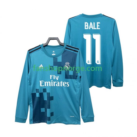 Billige Fotballdrakter Real Madrid BALE 11 2017 2018 Retro Herre Tredjedrakt Langermet