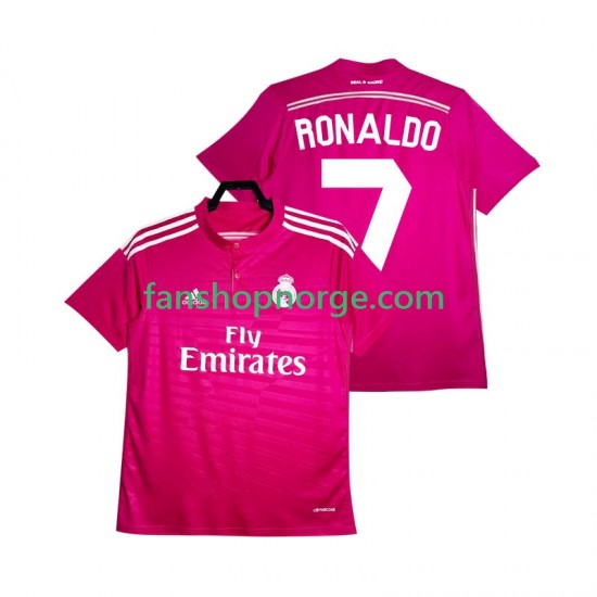 Billige Fotballdrakter Real Madrid Cristiano Ronaldo 7 2014 2015 Retro Herre Bortedrakt Kortermet