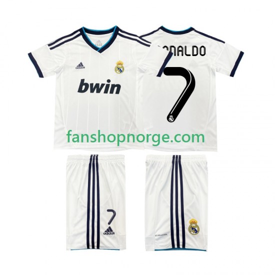 Billige Fotballdrakter Real Madrid Cristiano Ronaldo 7 2012 2013 Retro Barn Hjemmedrakt Kortermet