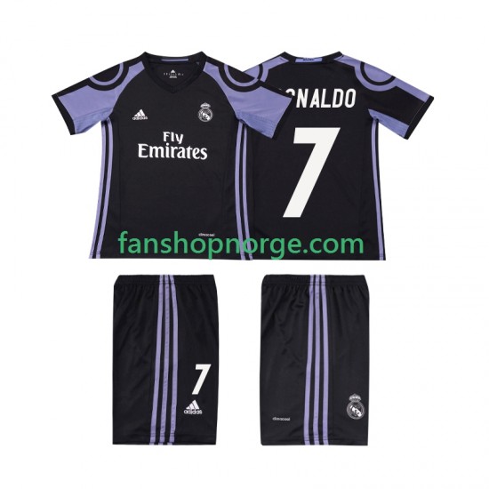 Billige Fotballdrakter Real Madrid Cristiano Ronaldo 7 2016 2017 Retro Barn Tredjedrakt Kortermet