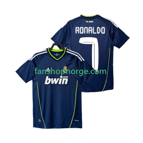 Billige Fotballdrakter Real Madrid Cristiano Ronaldo 7 Retro Herre Bortedrakt 2011 2010 Kortermet