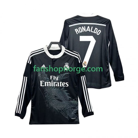 Billige Fotballdrakter Real Madrid Cristiano Ronaldo 7 2014 2015 Retro Herre Tredjedrakt Langermet