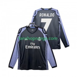 Billige Fotballdrakter Real Madrid Cristiano Ronaldo 7 2016 2017 Retro Herre Tredjedrakt Langermet
