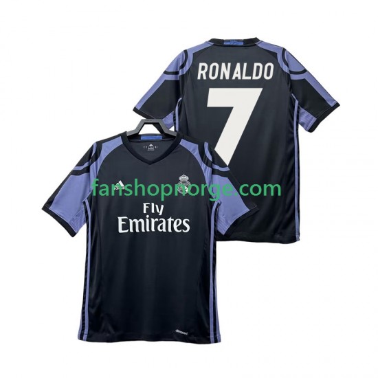 Billige Fotballdrakter Real Madrid Cristiano Ronaldo 7 2016 2017 Retro Herre Tredjedrakt Kortermet