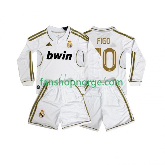 Billige Fotballdrakter Real Madrid FIGO 10 2012 Retro Barn Hjemmedrakt 2011 Langermet