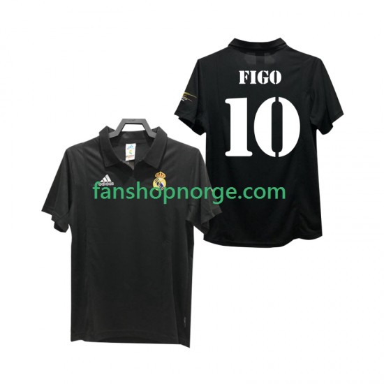 Billige Fotballdrakter Real Madrid FIGO 10 2003 Retro Herre Bortedrakt 2002 Kortermet