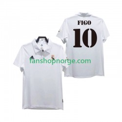 Billige Fotballdrakter Real Madrid FIGO 10 2003 Retro Herre Hjemmedrakt 2002 Kortermet