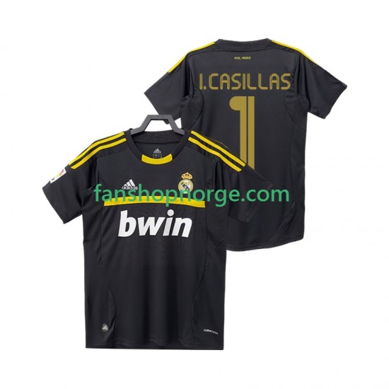 Billige Fotballdrakter Real Madrid I.CASILLAS 1 2012 Keeper Retro Herre Bortedrakt 2011 Kortermet