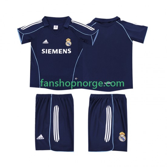 Billige Fotballdrakter Real Madrid 2005 Retro Barn Bortedrakt 2006 Kortermet