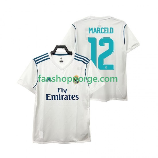 Billige Fotballdrakter Real Madrid MARCELD 12 2017 2018 Retro Herre Hjemmedrakt Kortermet