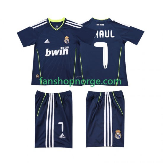 Billige Fotballdrakter Real Madrid PAUL 7 Retro Barn Bortedrakt 2011 2010 Kortermet