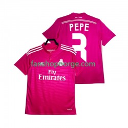 Billige Fotballdrakter Real Madrid PEPE 3 2014 2015 Retro Herre Bortedrakt Kortermet