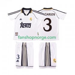 Billige Fotballdrakter Real Madrid R CARLOS 3 2000 Retro Barn Hjemmedrakt 1998 Kortermet