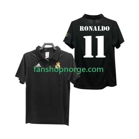 Billige Fotballdrakter Real Madrid RONALDO 11 2003 Retro Herre Bortedrakt 2002 Kortermet