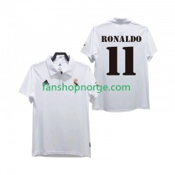 Billige Fotballdrakter Real Madrid RONALDO 11 2003 Retro Herre Hjemmedrakt 2002 Kortermet