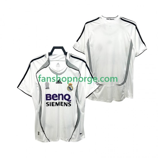 Billige Fotballdrakter Real Madrid 2007 Retro Herre Hjemmedrakt 2006 Kortermet