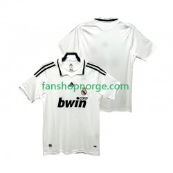 Billige Fotballdrakter Real Madrid 2009 Retro Herre Hjemmedrakt 2008 Kortermet