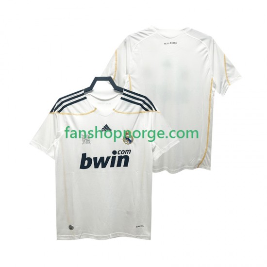 Billige Fotballdrakter Real Madrid 2009 Retro Herre Hjemmedrakt 2010 Kortermet