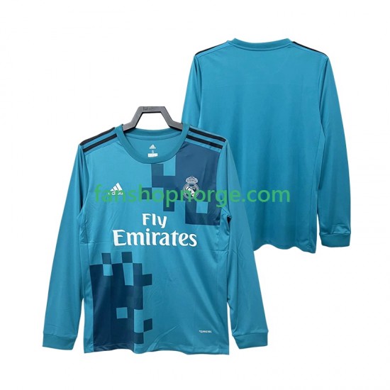 Billige Fotballdrakter Real Madrid 2017 2018 Retro Herre Tredjedrakt Langermet