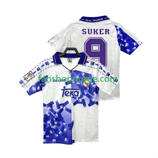 Billige Fotballdrakter Real Madrid SUKER 9 1996 1997 Retro Herre Tredjedrakt Kortermet