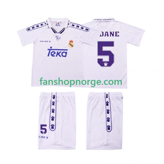 Billige Fotballdrakter Real Madrid ZIDANE 5 1996 Retro Barn Hjemmedrakt 1994 Kortermet