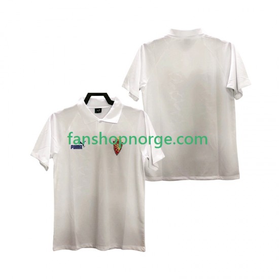 Billige Fotballdrakter Real Zaragoza 1995 Retro Herre Hjemmedrakt Kortermet