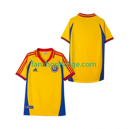 Billige Fotballdrakter Romania 2000 Retro Herre Hjemmedrakt Kortermet