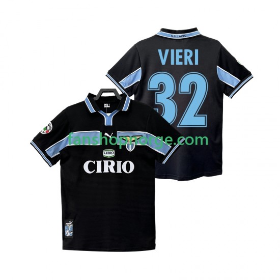 Billige Fotballdrakter SS Lazio VIERI 32 Retro Herre Bortedrakt 1998 1999 Kortermet