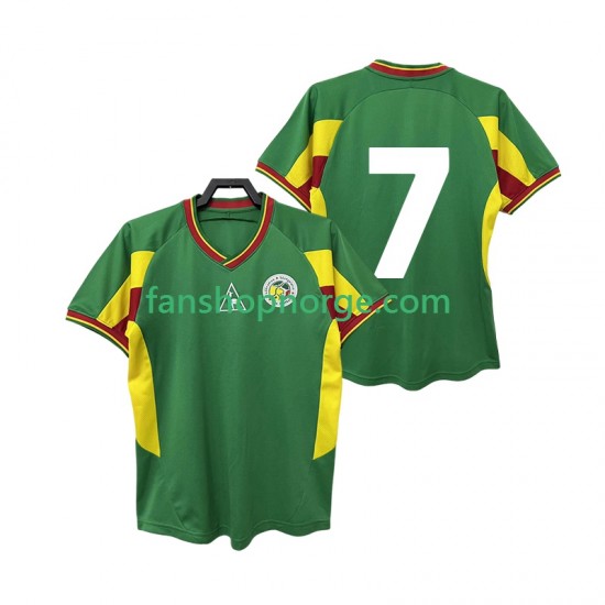 Billige Fotballdrakter Senegal 7 Retro Herre Bortedrakt 2002 Kortermet