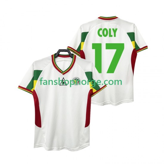 Billige Fotballdrakter Senegal COLY 17 Retro Herre Hjemmedrakt 2002 Kortermet