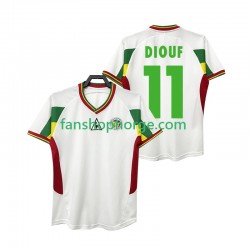Billige Fotballdrakter Senegal DIOUF 11 Retro Herre Hjemmedrakt 2002 Kortermet