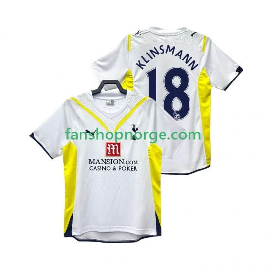 Billige Fotballdrakter Tottenham Hotspur KLINSMANN 18 2009 Retro Herre Hjemmedrakt 2010 Kortermet