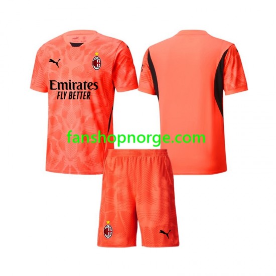 Billige Fotballdrakter AC Milan Keeper Barn Fjerdedrakt 2024-2025 Kortermet