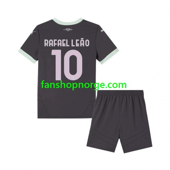 Billige Fotballdrakter AC Milan Rafael Leao 10 Barn Tredjedrakt 2024-2025 Kortermet