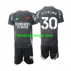 Billige Fotballdrakter Arsenal Sterling 30 Barn Bortedrakt 2024-2025 Kortermet