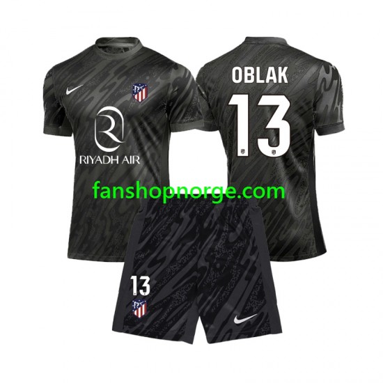 Billige Fotballdrakter Atlético Madrid Jan Oblak 13 Keeper Barn Hjemmedrakt 2024-2025 Kortermet