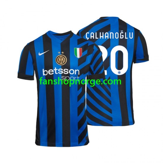 Billige Fotballdrakter Inter Milan Hakan Calhanoglu 20 Herre Hjemmedrakt 2024-2025 Kortermet
