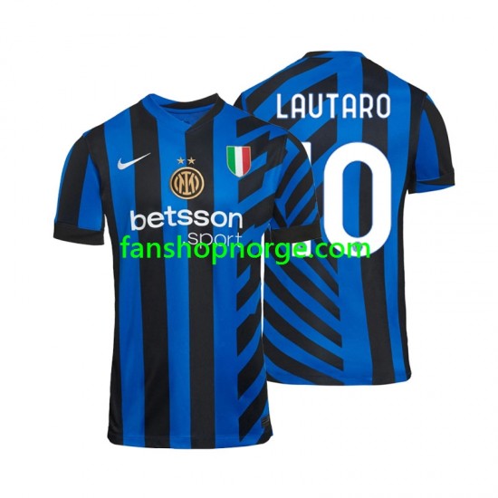 Billige Fotballdrakter Inter Milan Lautaro 10 Herre Hjemmedrakt 2024-2025 Kortermet