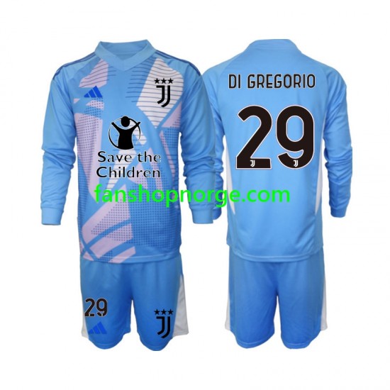 Billige Fotballdrakter Juventus Michele Di Gregorio 29 Keeper Barn Fjerdedrakt 2024-2025 Langermet