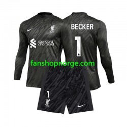 Billige Fotballdrakter Liverpool Alisson Becker 1 Keeper Barn Hjemmedrakt 2024-2025 Langermet