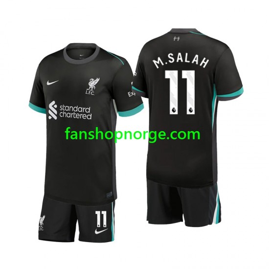 Billige Fotballdrakter Liverpool M.Salah 11 Barn Bortedrakt 2024-2025 Kortermet