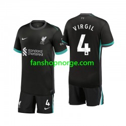 Billige Fotballdrakter Liverpool Virgil 4 Barn Bortedrakt 2024-2025 Kortermet