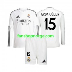 Billige Fotballdrakter Real Madrid Arda Guler 15 Barn Hjemmedrakt 2024-2025 Langermet