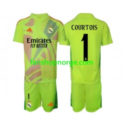 Billige Fotballdrakter Real Madrid COURTOIS 1 Keeper Barn Fjerdedrakt 2024-2025 Kortermet