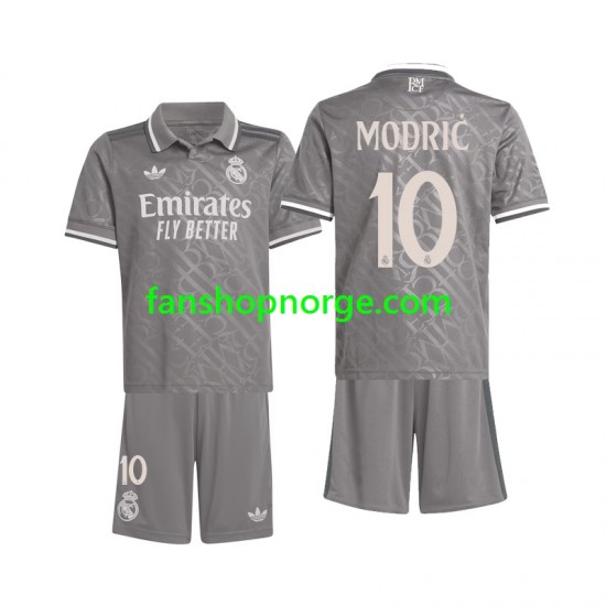 Billige Fotballdrakter Real Madrid Modrić 10 Barn Tredjedrakt 2024-2025 Kortermet